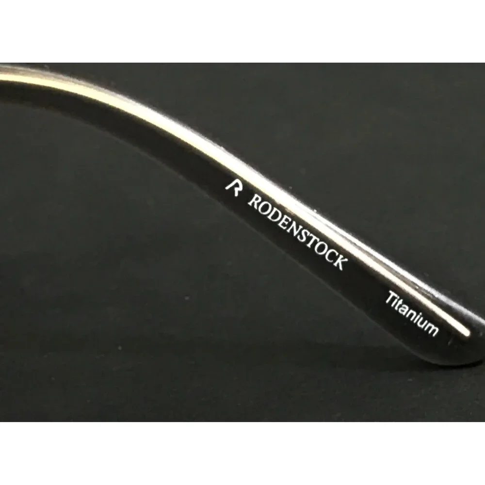 Rodenstock Eyeglasses Frames R4890 A Black Gray Half Rim Rectangle 52-17-135